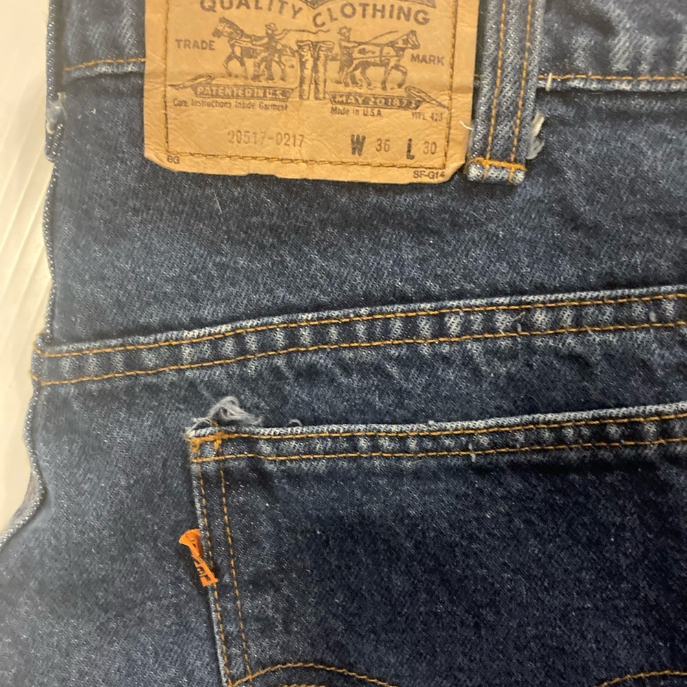 Levis Vintage Orange Tab 36 X 30 Gem